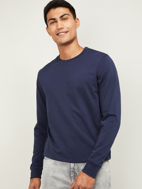 

Fame Forever by Lifestyle Men Navy Blue Solid Sweatshirt
