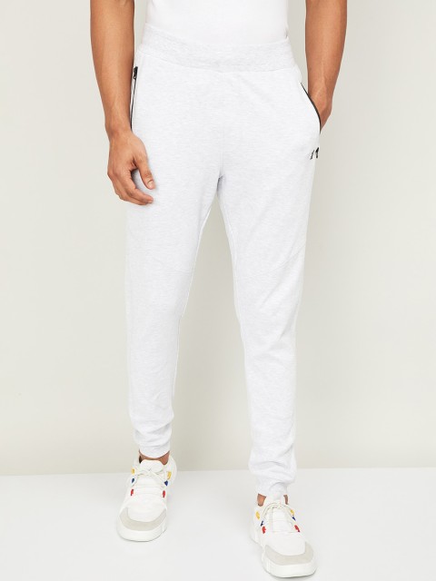 

UCLA Men Grey Melange Solid Joggers