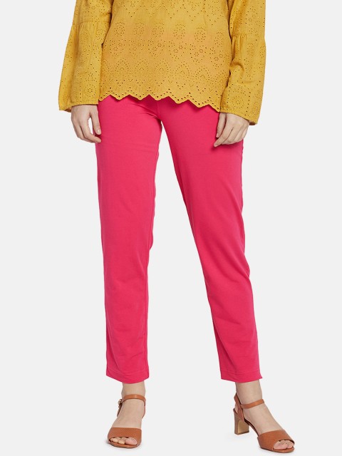

Go Colors Women Fuchsia Regular Fit Solid Regular Trousers