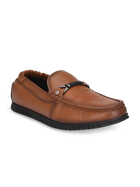 

Hitz Men Tan Brown Solid Loafers