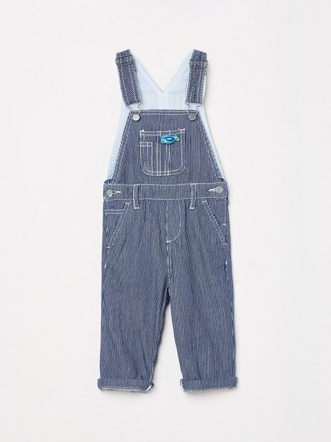 

Juniors by Lifestyle Infant Boys Blue Striped Dungaree