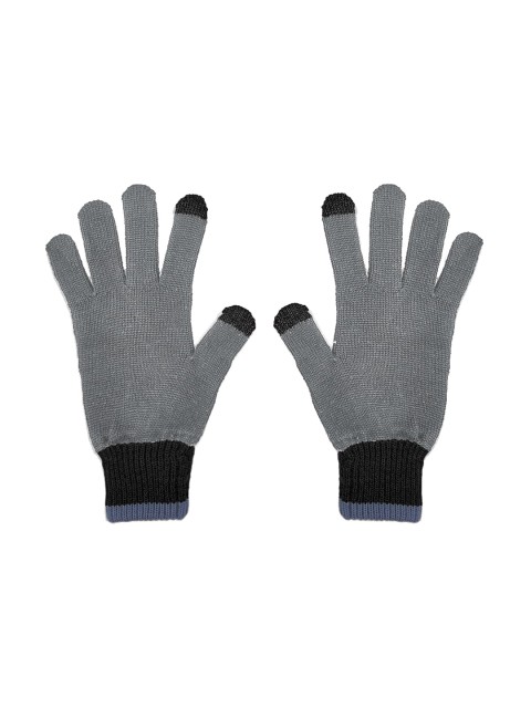 

Kosha Men Grey & Black Colourblocked Gloves