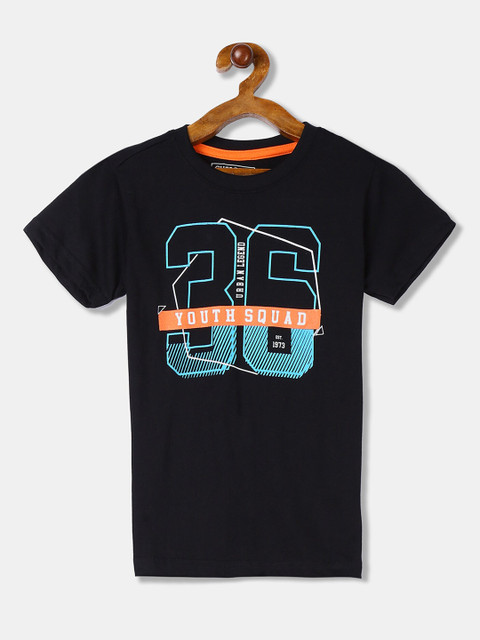 

Cherokee Boys Black Printed Round Neck T-shirt
