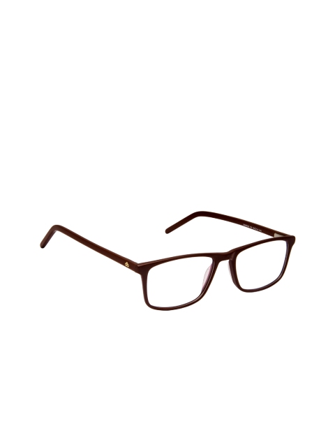 

David Blake Unisex Brown Solid Full Rim Rectangle Frames EWDB2417MWZDB8006C6