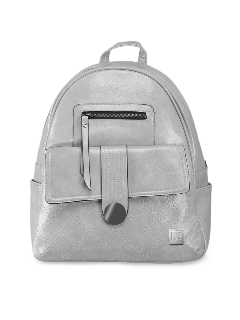 

Mounthood Women Grey Solid Backpack