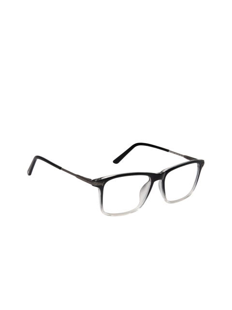

David Blake Unisex Black Colourblocked Full Rim Rectangle Frames EWDB2372MWZKM006C3