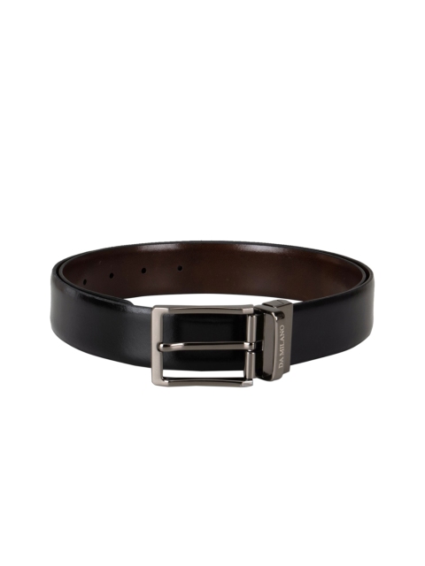 

Da Milano Men Black & Brown Solid Reversible Leather Belt