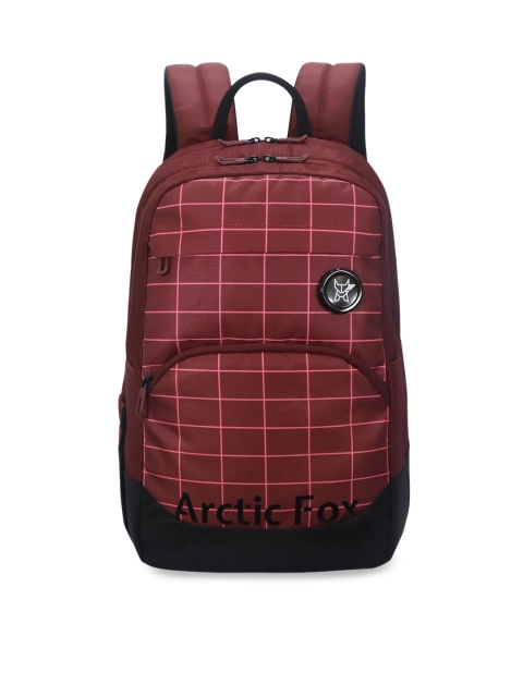 

Arctic Fox Unisex Red Checked Laptop Bag