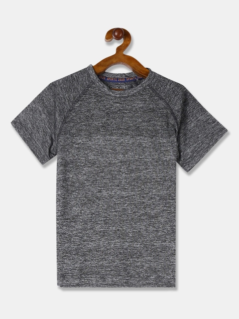 

Cherokee Boys Grey Solid Round Neck T-shirt