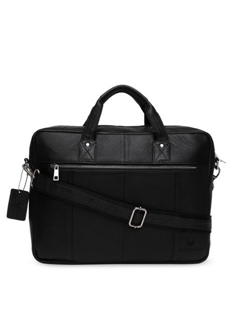 

WildHorn Men Black Solid 16" Laptop Bag