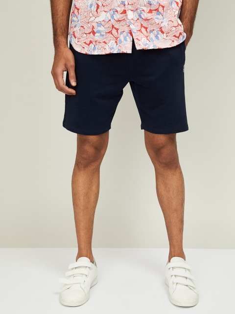 UCLA Men Navy Blue Solid Regular Fit Chino Shorts