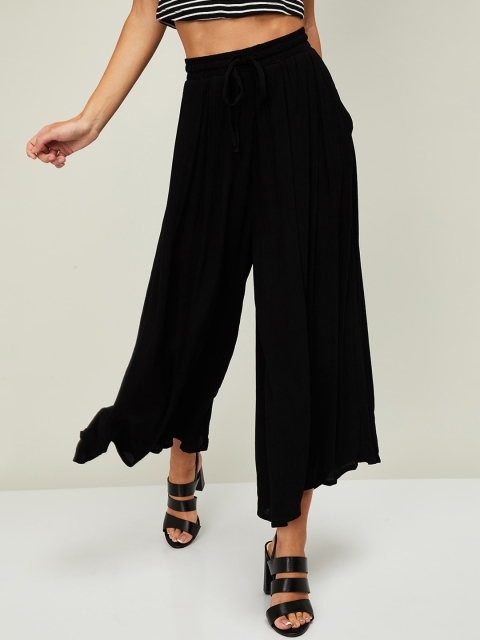 

CODE by Lifestyle Women Black Regular Fit Solid Culottes