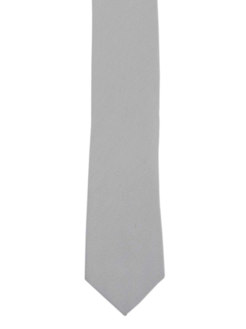 

The Tie Hub Grey Woven Design Skinny Tie
