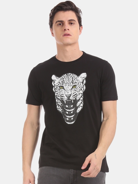 

Colt Men Black Printed Round Neck T-shirt
