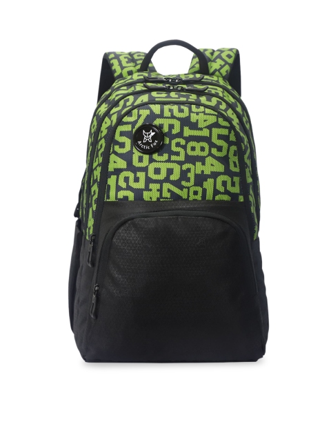 

Arctic Fox Unisex Green & Black Typography Backpack