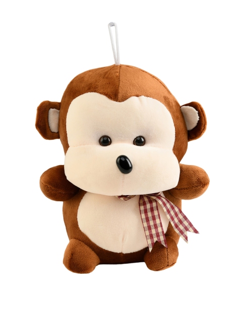 

DukieKooky Kids Brown & Beige Cute Baby Monkey With Tie Soft Toy
