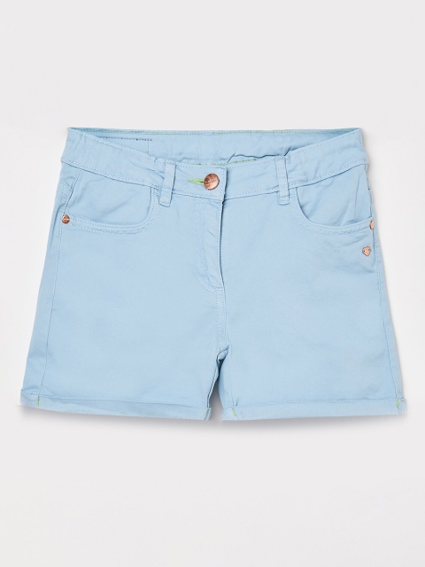 

Bossini Girls Blue Solid Regular Fit Regular Shorts