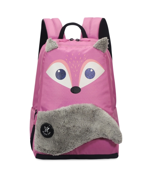

Arctic Fox Unisex Kids Pink & Grey Graphic Backpack
