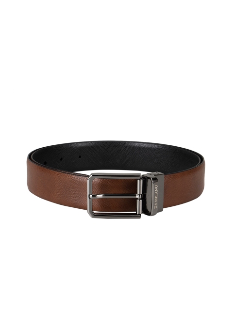 

Da Milano Men Brown & Black Textured Reversible Belt