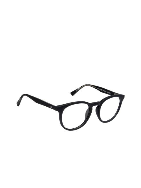 

David Blake Unisex Black Solid Full Rim Round Frames EWDB2359MWZKM009C3