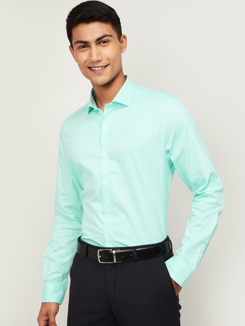 

CODE by Lifestyle Men Green Slim Fit Printed Casual Shirt