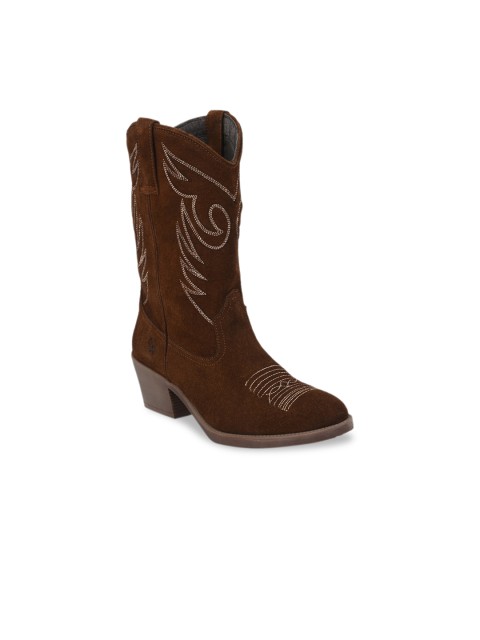 

CARLO ROMANO Women Tan Flat Boots