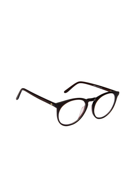 

David Blake Unisex Brown Solid Full Rim Round Frames EWDB2395MWZDB8003C2