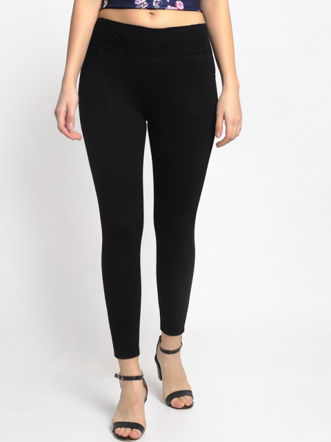 

Claura Women Black Solid Ankle-Length Jegging