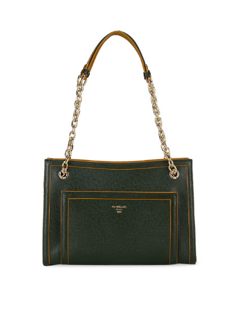 

Da Milano Green Textured Leather Shoulder Bag