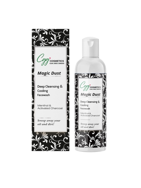 

CLEAN GREEN GORGEOUS Activated Charcoal & Menthol Face Wash 100ml, White