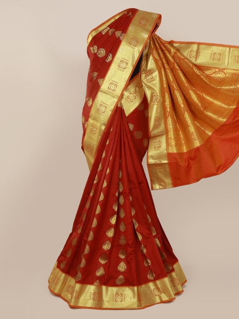 

Pothys Maroon Art Silk Woven Design Kanjeevaram Saree