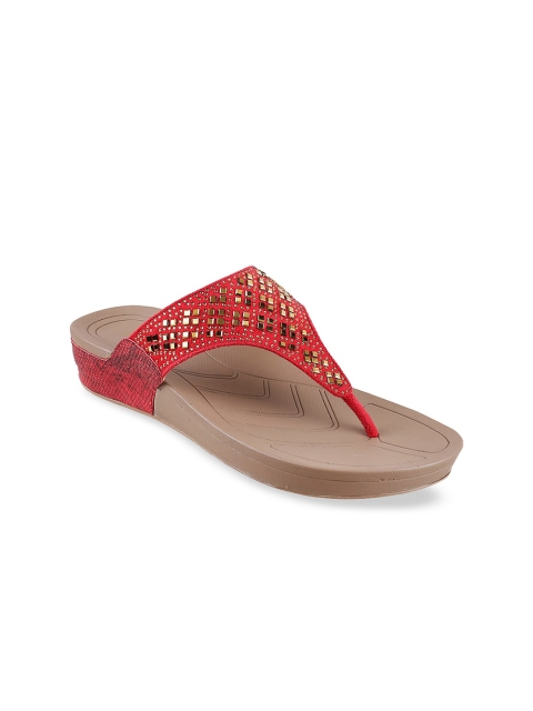 

Metro Women Red Embellished Heels