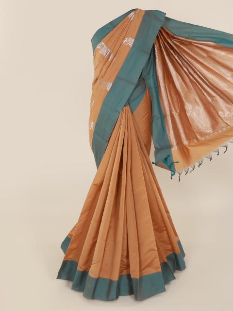 

Pothys Tan Woven Design Kanjeevaram Handloom Saree