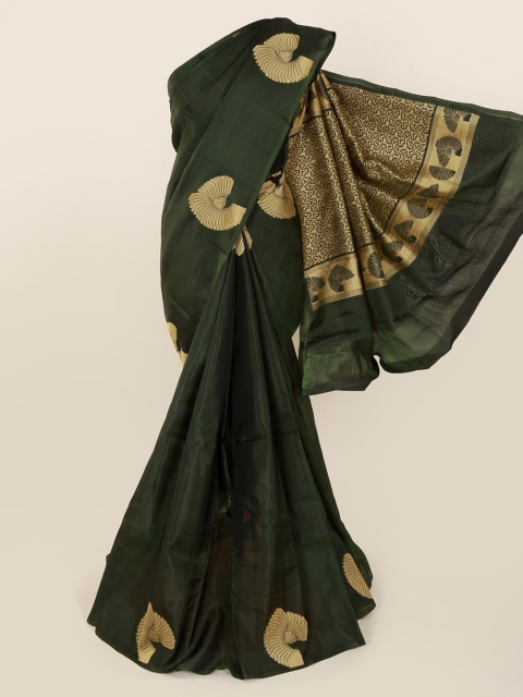 

Pothys Green Art Silk Woven Design Kanjeevaram Saree