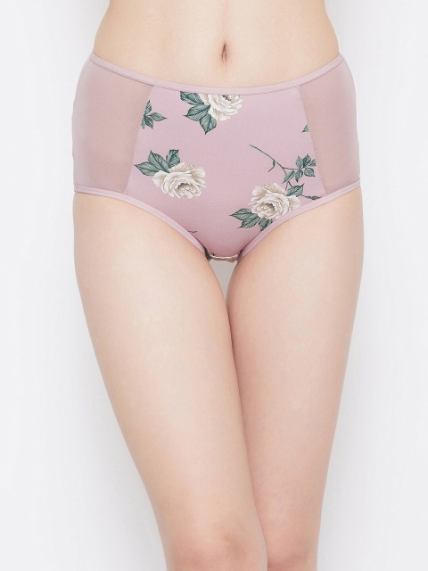 

Clovia Women Purple & Green Floral Printed Hipster Briefs-PN2359G12