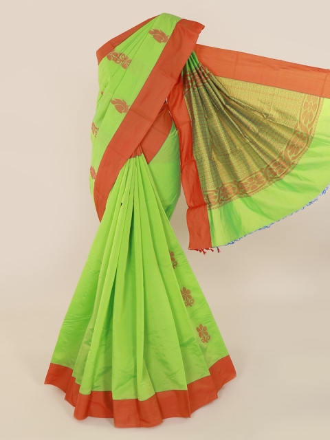 

Pothys Green Art Silk Printed Kanjeevaram Saree
