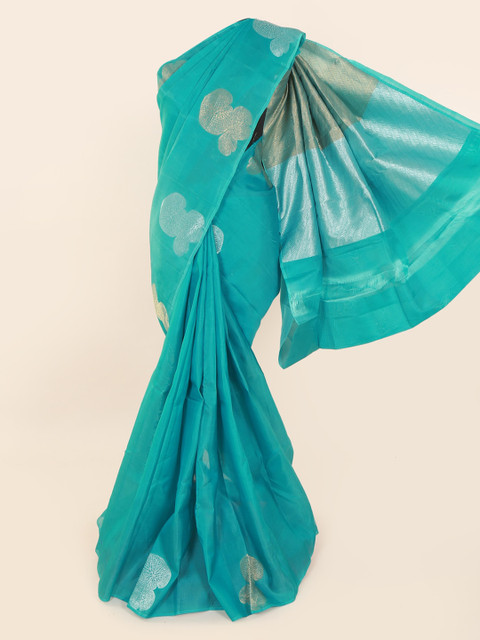 

Pothys Blue Art Silk Woven Design Kanjeevaram Saree