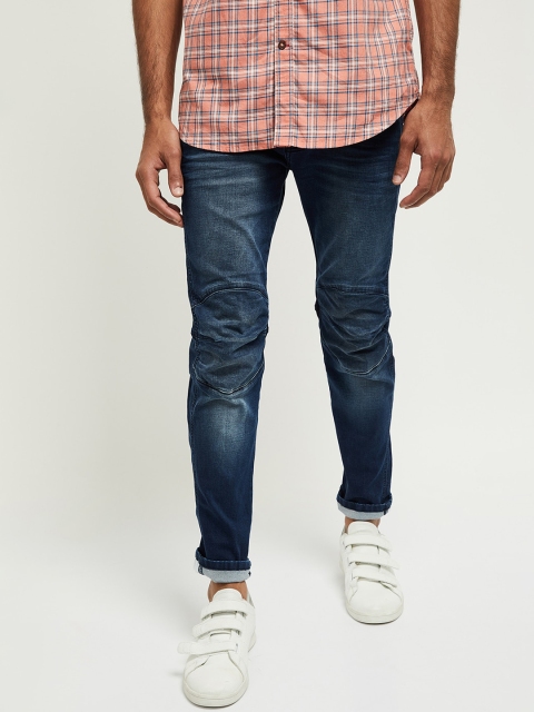 

max Men Blue Skinny Fit Mid-Rise Clean Look Jeans