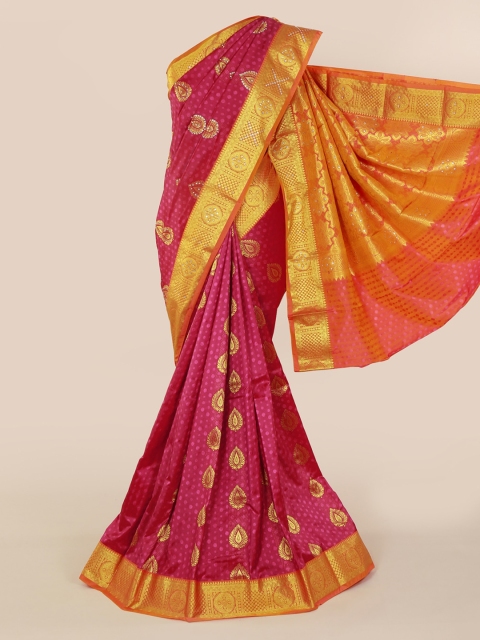 

Pothys Magenta Art Silk Woven Design Kanjeevaram Saree
