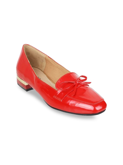 Metro Women Red Solid Pumps