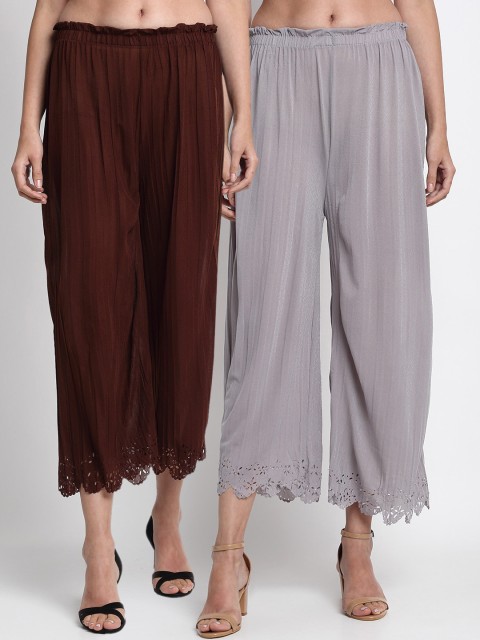 

NEUDIS Women Brown Regular Fit Solid Culottes