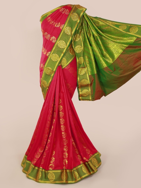 

Pothys Pink Art Silk Woven Design Kanjeevaram Saree
