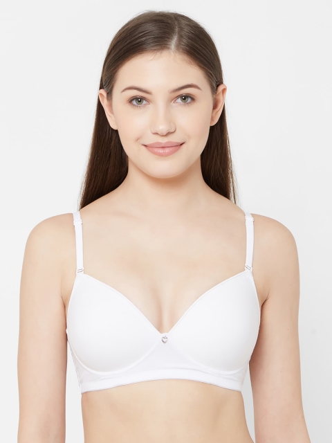 

Juliet White Solid Non-Wired Lightly Padded T-shirt Bra