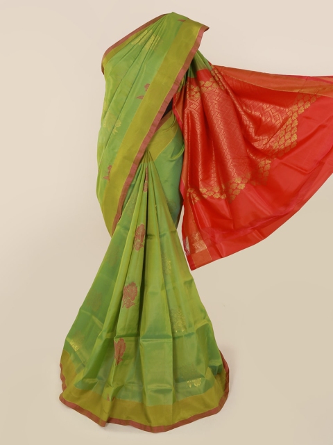 

Pothys Green Art Silk Woven Design Kanjeevaram Saree