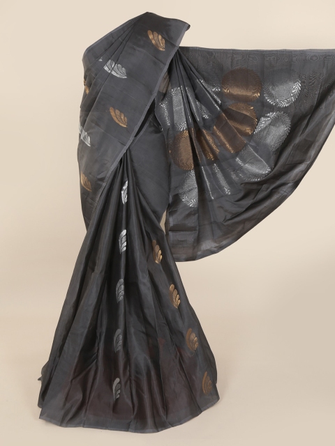 

Pothys Grey Art Silk Woven Design Kanjeevaram Saree