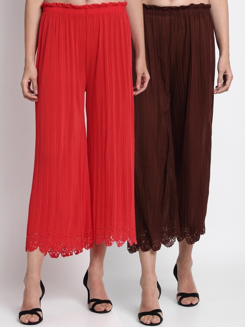 

NEUDIS Women Brown Regular Fit Solid Culottes