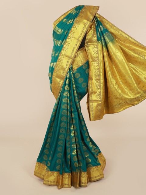 

Pothys Green Woven Design Art Silk Saree