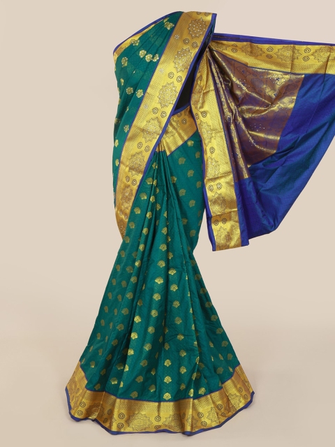 

Pothys Green Art Silk Woven Design Kanjeevaram Saree