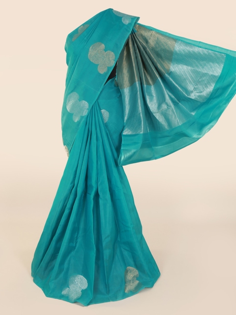 

Pothys Blue Art Silk Woven Design Kanjeevaram Saree