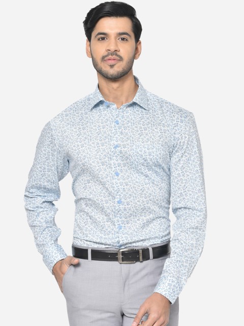 

JADE BLUE Men Blue Regular Fit Printed Formal Shirt